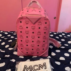 MCM PINK BACKPACK
